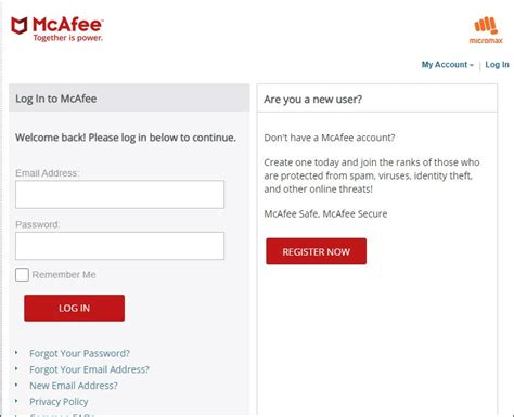 mcaffee log in|mcafee zaloguj się.